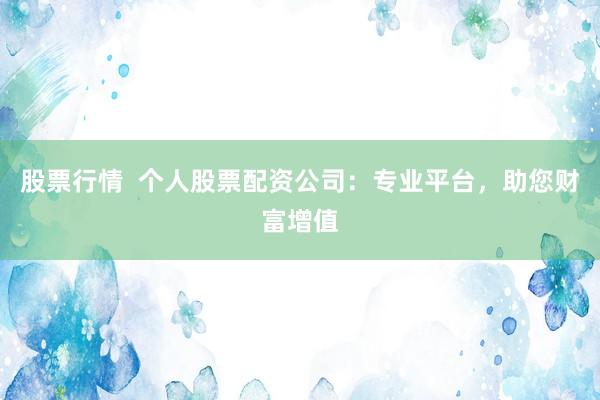 股票行情  个人股票配资公司：专业平台，助您财富增值