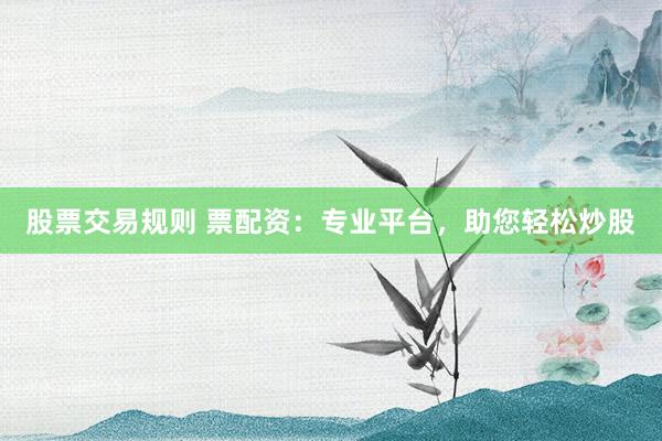 股票交易规则 票配资：专业平台，助您轻松炒股