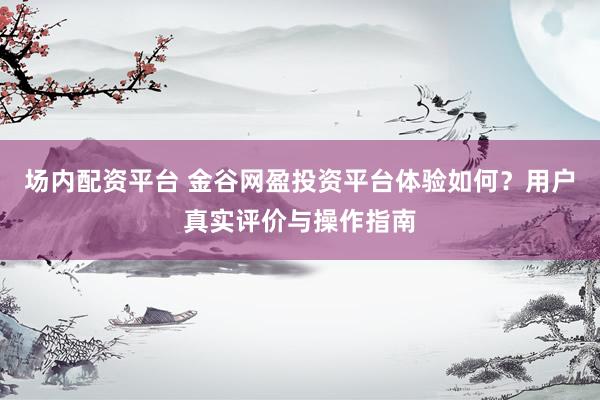 场内配资平台 金谷网盈投资平台体验如何？用户真实评价与操作指南