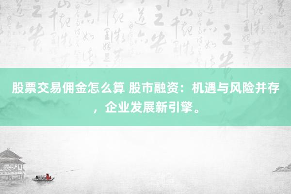 股票交易佣金怎么算 股市融资：机遇与风险并存，企业发展新引擎。